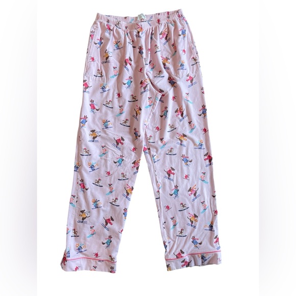 Bedhead women’s Sz Medium Pink Ski 2 Piece Classic Stretchy PJ Pajama Set - Picture 4 of 8